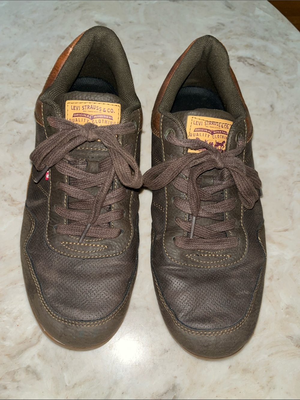 Levi's Men's Dark Brown Lace-Up Sneakers
